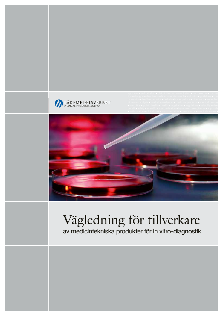 Vägledning för tillverkare av medicintekniska produkter för in vitro-diagnostik