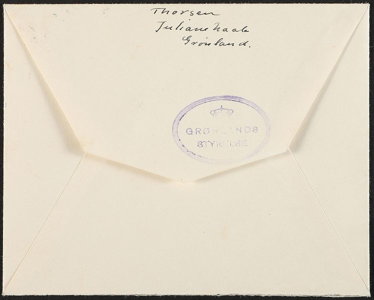 1933. CHARLES LINDBERGH FLYVNING. Kuvert frankeret med 2 stk. Karavel, 15 øre, rød og fuldt indhold dateret Julianehaab 10:8 1933.