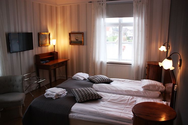Hotellrum på Åhus Gästgivaregård 