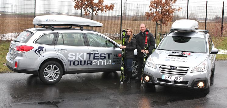 Subaru Outback säkrar Head Ski Test Tour 2014