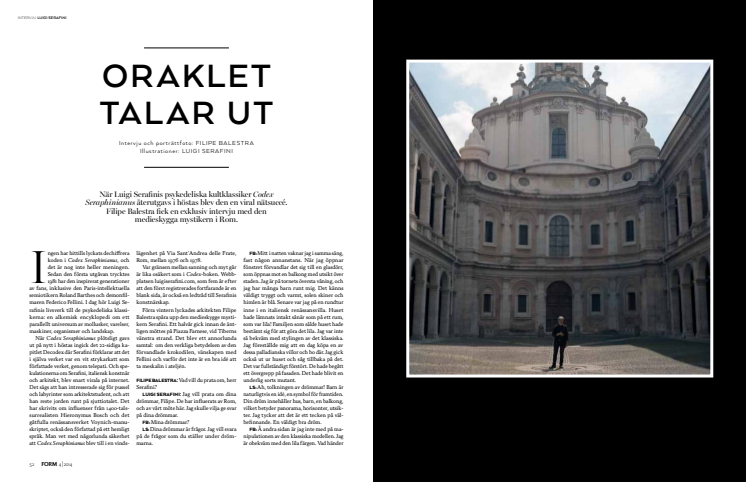 ARTIKEL I FORM #4 2014: Oraklet talar ut