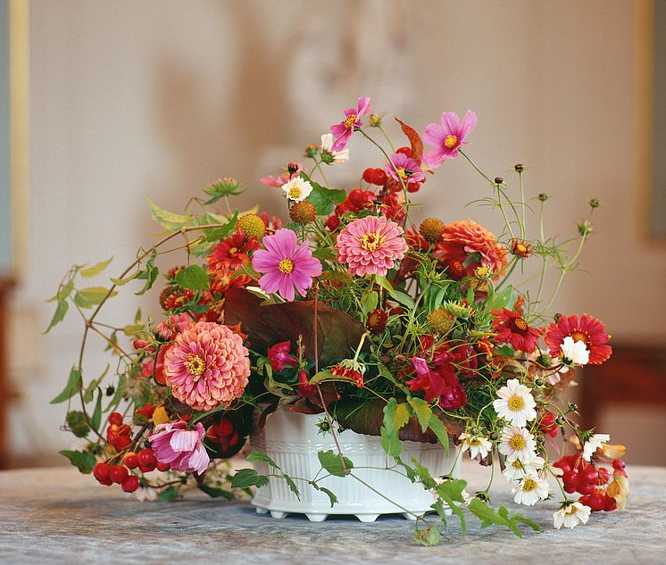 Blomsterarrangemang stor kruka