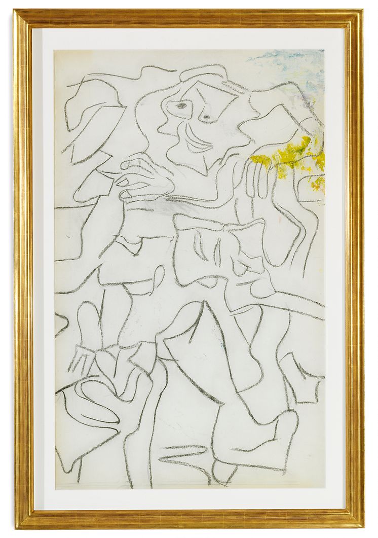 Willem de Kooning: "Untitled", c. 1972-1974. Sold for DKK 1.5 million (EUR 260,000 including buyer’s premium).