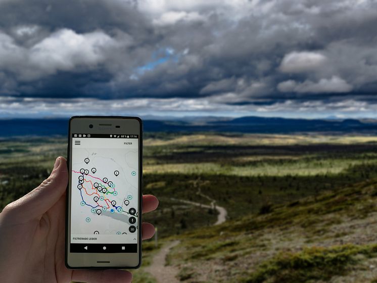 Appen "Lofsdalen" med sommarled i bakgrunden