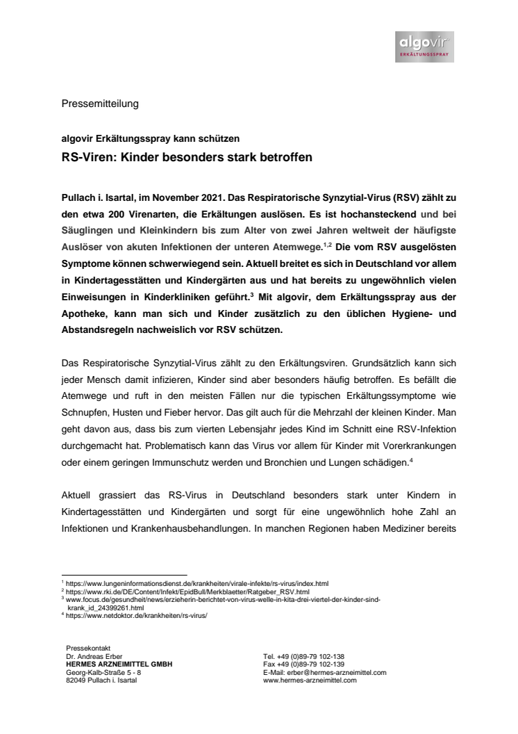 Pressemitteilung algovir - Respiratorisches Synzytialvirus breitet sich bei Kindern aus.pdf