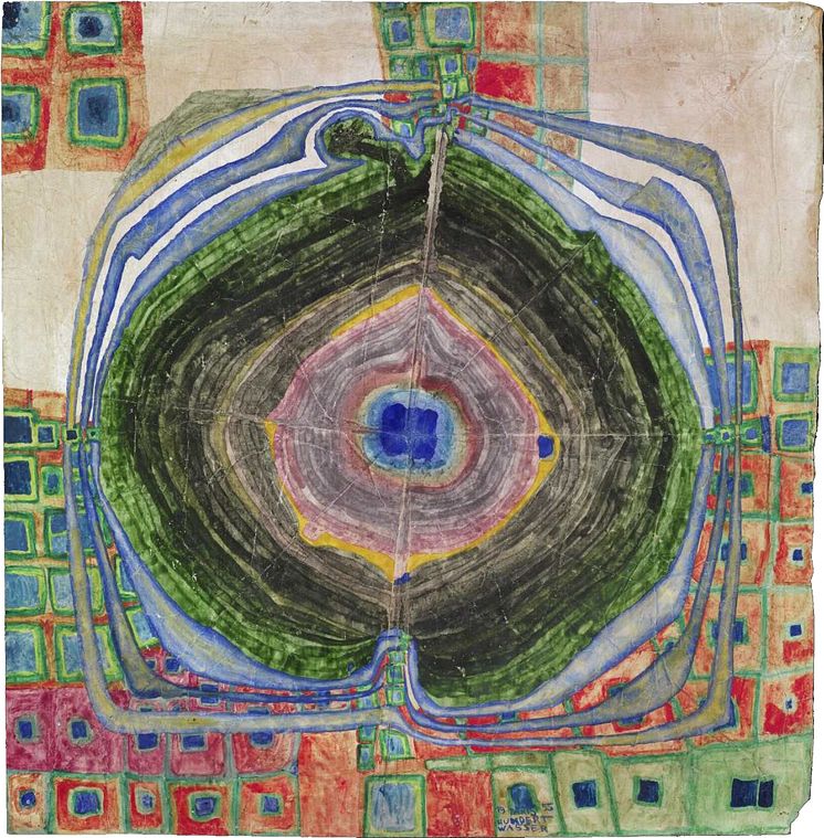 Hundertwasser, 227 A RAINDROP WHICH FALLS INTO THE CITY