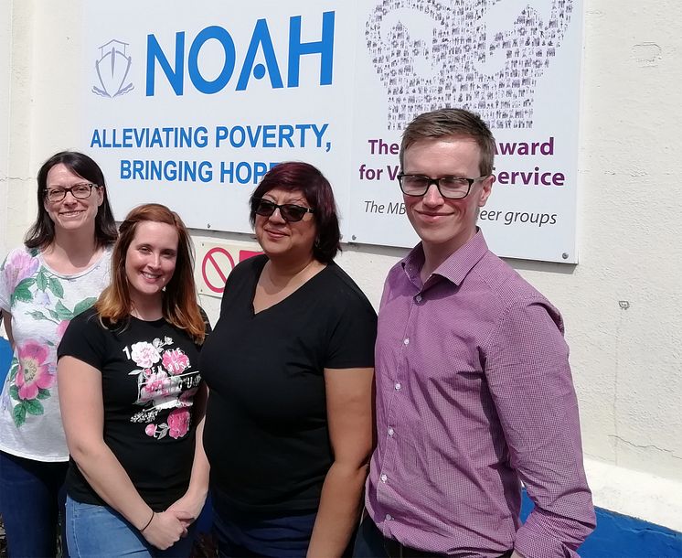 GTR staff working with homeless charity NOAH