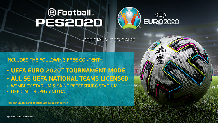 eFootball PES 2020 - EURO 2020 Features