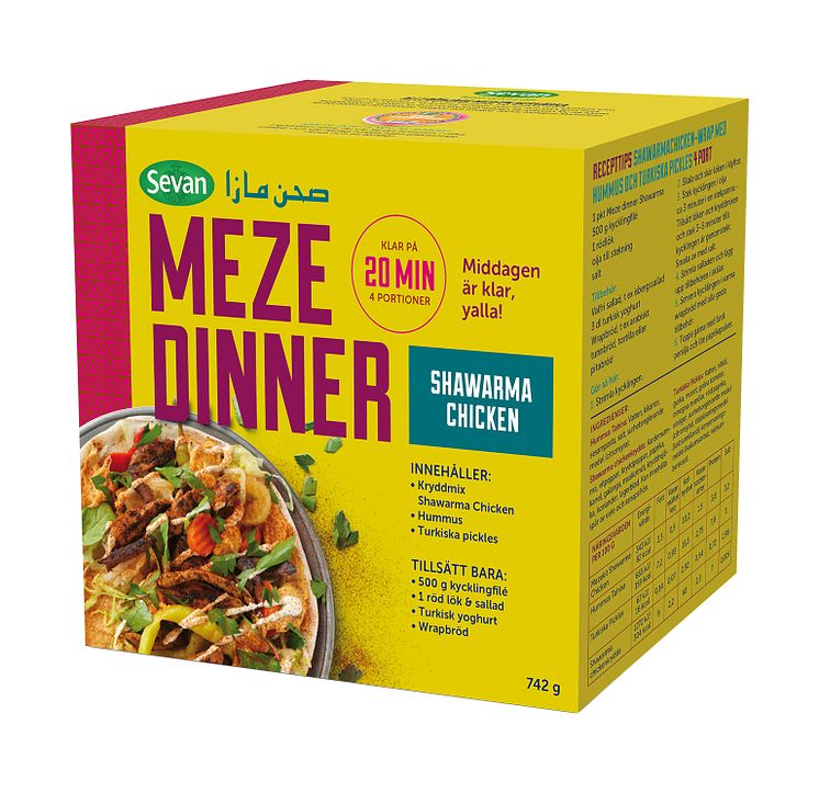 Meze Dinner Kit Shawarma Chicken