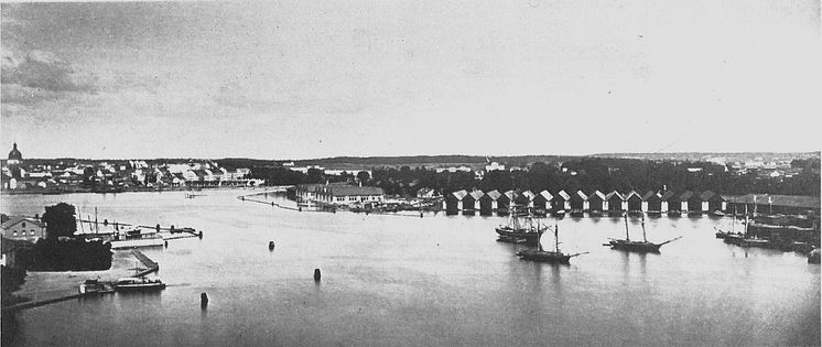 Galärvarvet panorama 1860