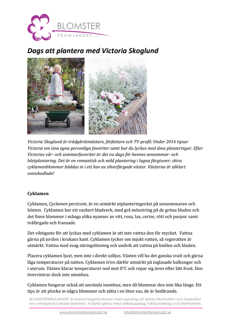 Dags att plantera med Victoria Skoglund