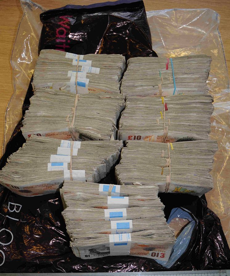 Op Enigma cash seized by HMRC 