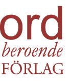 Ordberoende Förlag - röd logotyp
