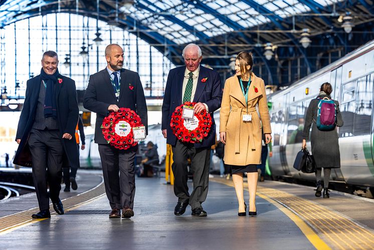 Southern transports poppy wreath for 'Routes of Remembrance'