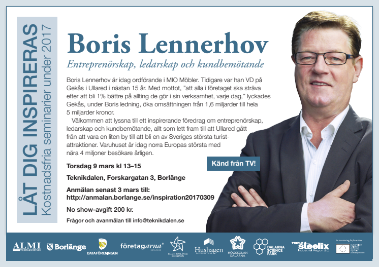 ​Låt dig inspireras av Boris Lennerhov!