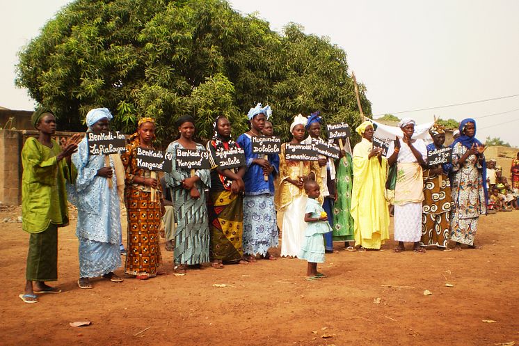 Kvinnogrupp i Mali