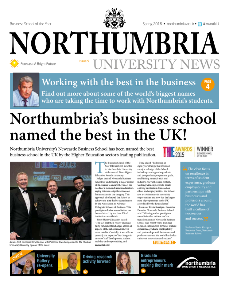 Northumbria University News Issue 9