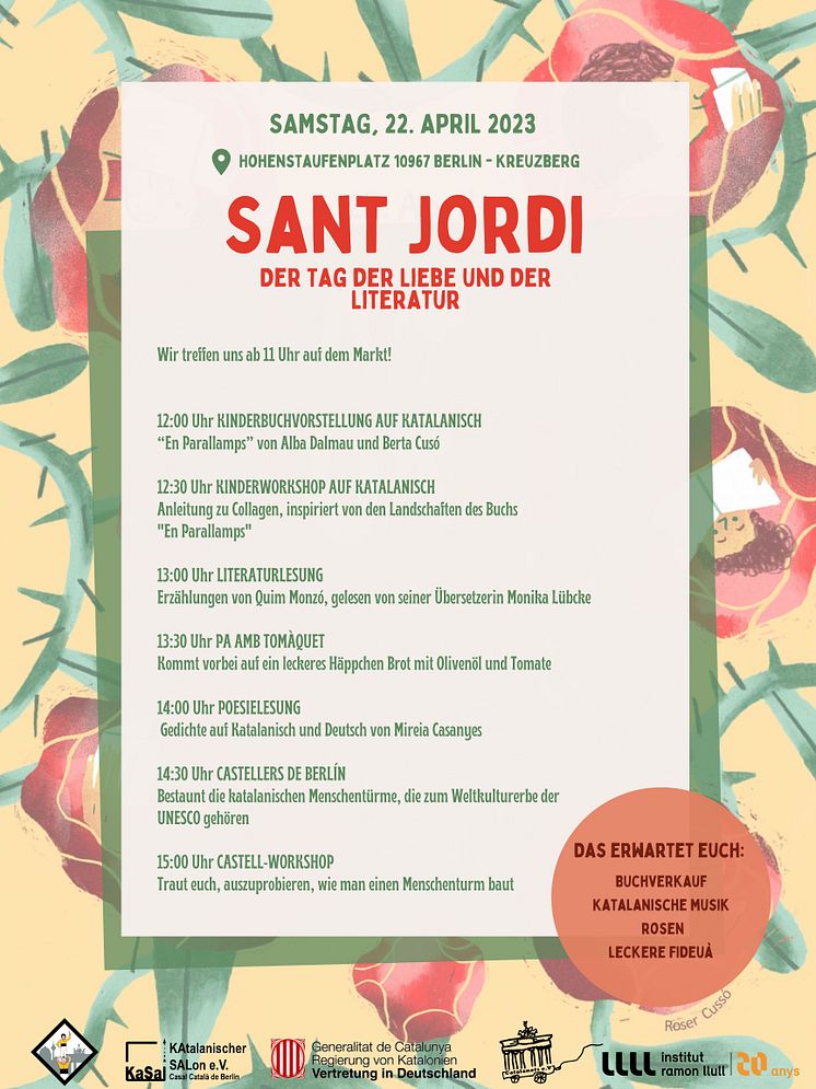 Programm Sant Jordi in Berlin