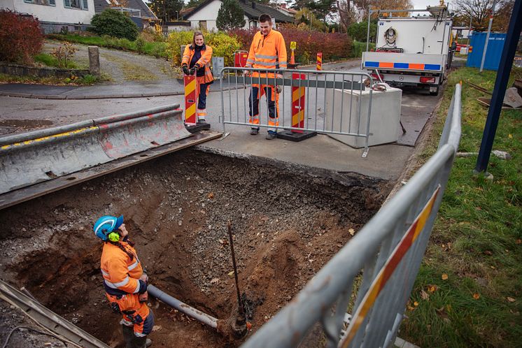 Schakt för dricksvattenledning november 2020 (Lo Birgersson)