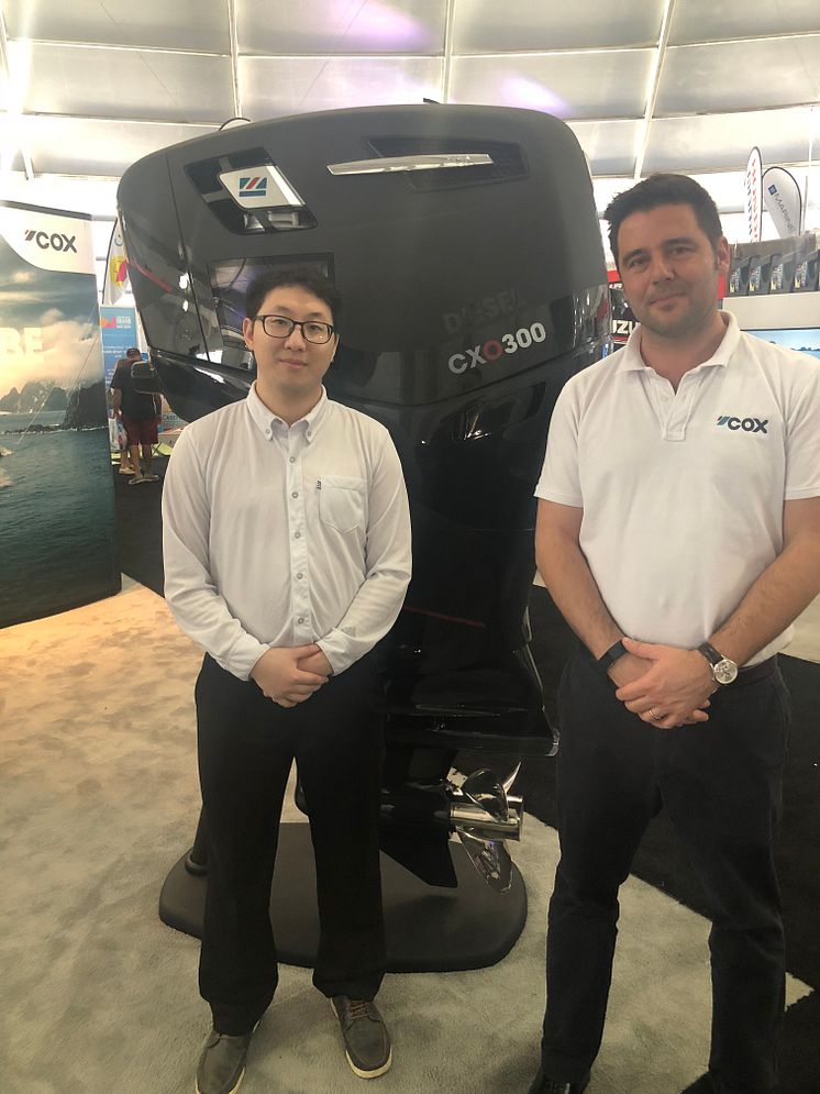 High res Image - Cox Powertrain - Sungho Hong is the Vice President at Miami International Boat Show