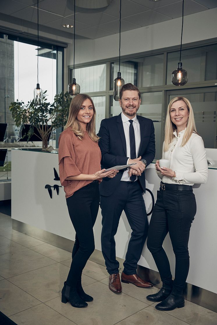 Petra Gunnarsson, Daniel Samuelsson och Anette Årcén