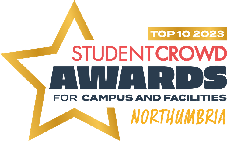 StudentCrowd-awards-2023-9th-campus-and-facilities-Northumbria-University-star-colour