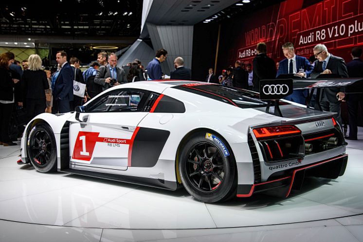 The new Audi R8 LMS on the Geneva Motorshow 2015