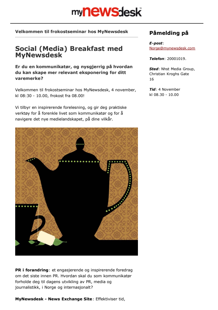 Social (Media) Breakfast med MyNewsdesk