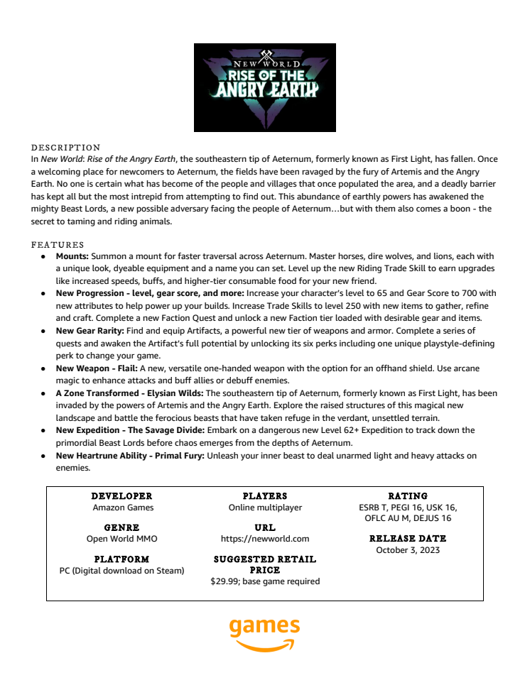 New World Rise of the Angry Earth Fact Sheet.pdf