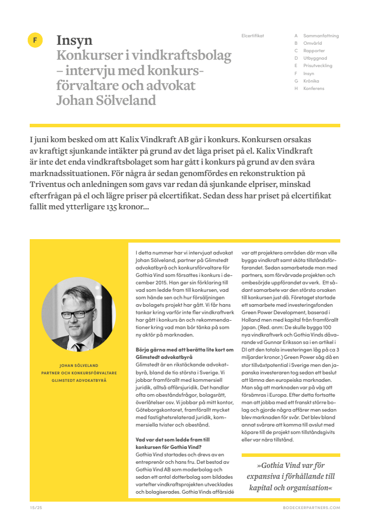 Konkurser i vindkraft - möt advokat Johan Sölveland