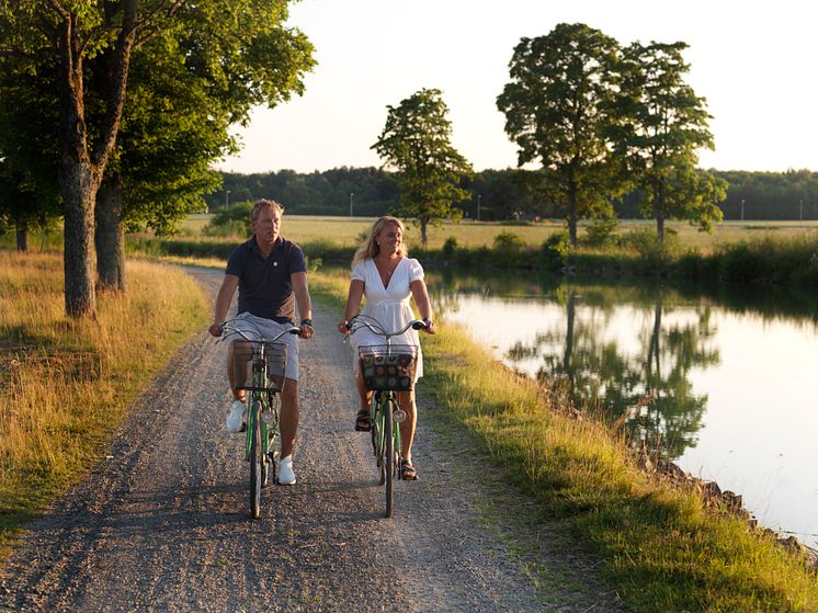 Pressbild - Göta kanal, cykla längs Göta kanal