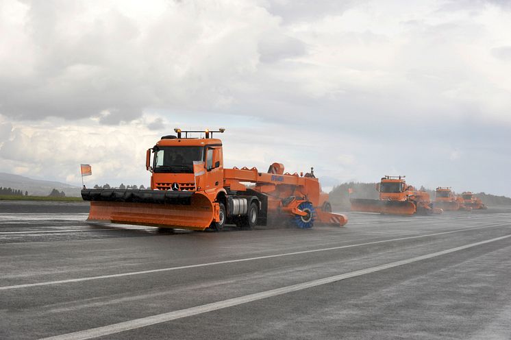 Arocs ser till att landningsbanan är redo