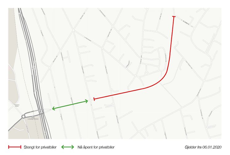 Grefsenveien_Kart trafikkendring 6.1.2020_OK