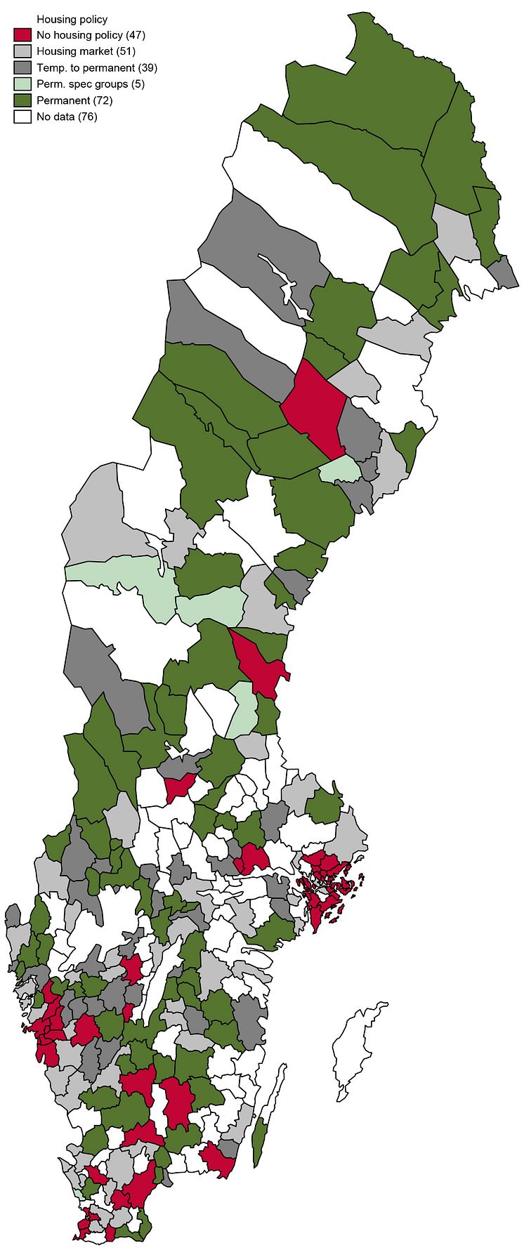 Bosättningslagens tolkning på kommunnivå