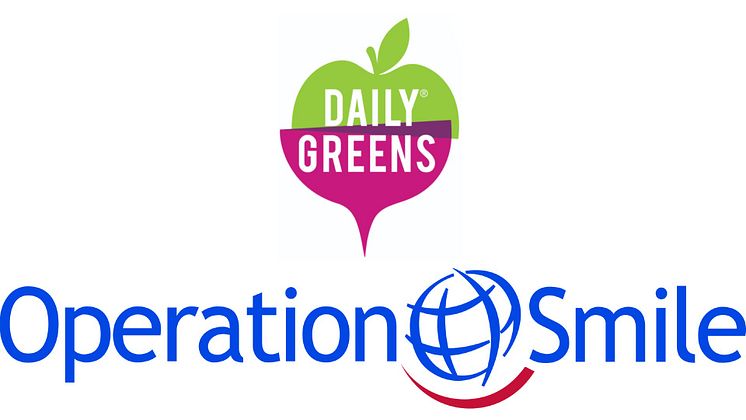 Daily Greens och Operation Smile i samarbete