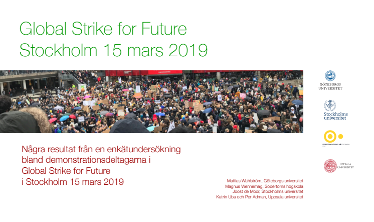 Global Strike for Future Stockholm 15 mars 2019