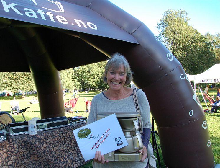 NM i Slappa vinner 2013 Ellen Schei Tveitdal (61) fra Froland i Aust-Agder. 
