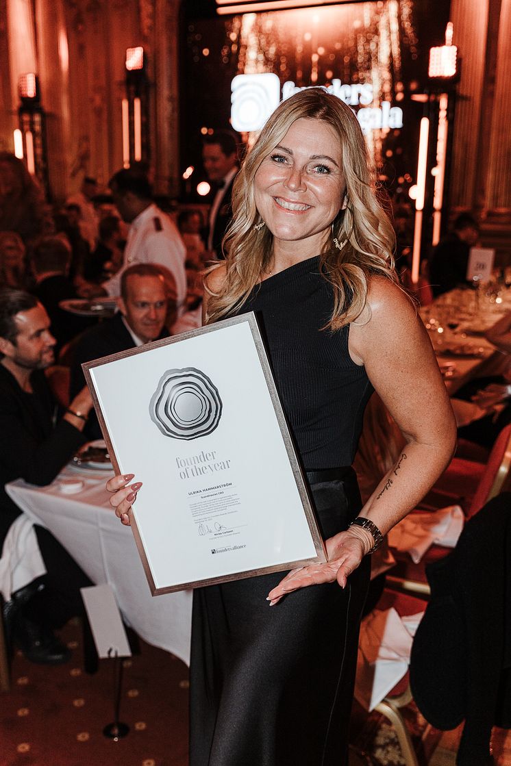 Ulrika Hammarström, Founder of Scandinavian CRO Awarded Silver in Small Size Companies, Revolutionizing Clinical Research for Life Science by Founders Alliance 1