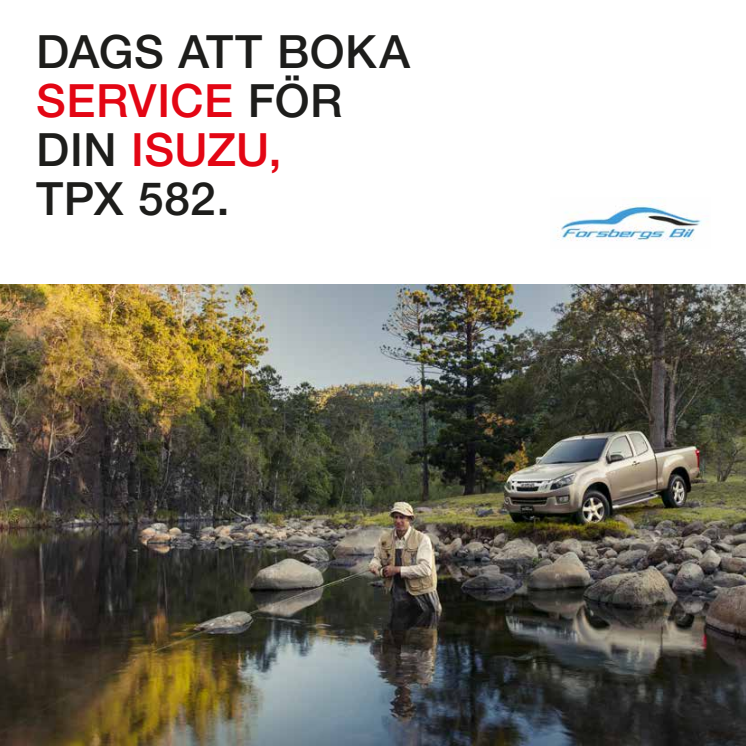 Isuzuprofilerad servicekallelse.