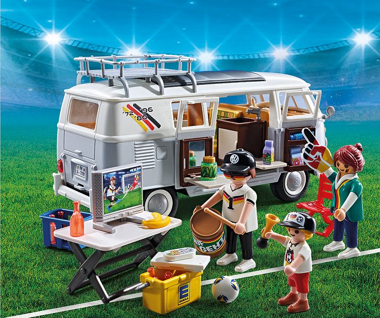 PLAYMOBIL_Edeka, Marktkauf und Netto_Fußball-Party