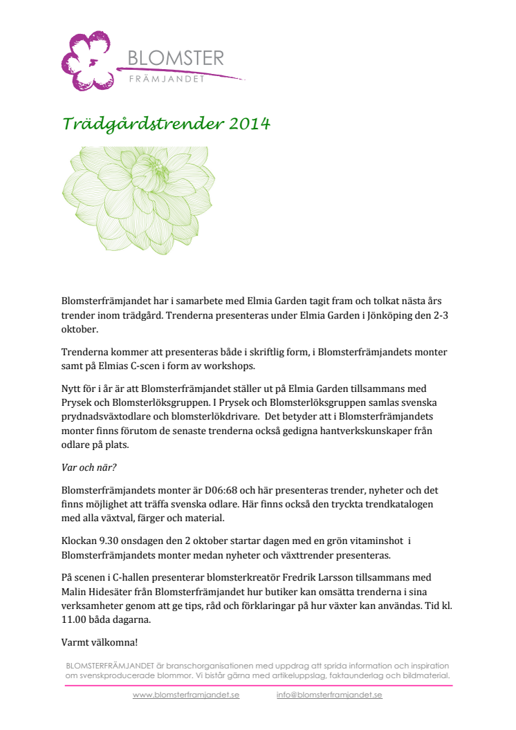 Trädgårdstrender 2014