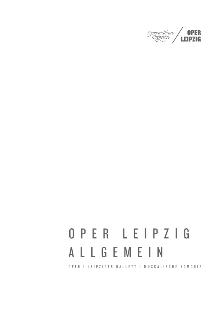 Oper Leipzig Allgemein