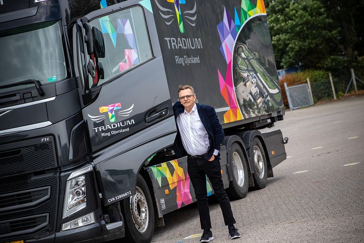 Ring Djursland nye lastbil er klar til uddanne fremtidens chauffører. 