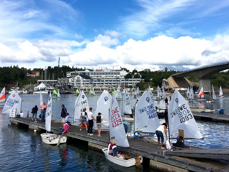 Inför starten Lilla Tjörn Runt 2016 foto: Elisabeth Stensby