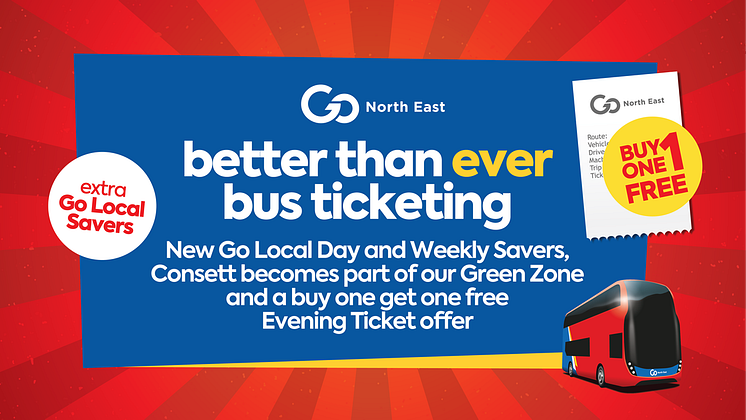 Go North East launches new, better than ever bus ticketing initiatives