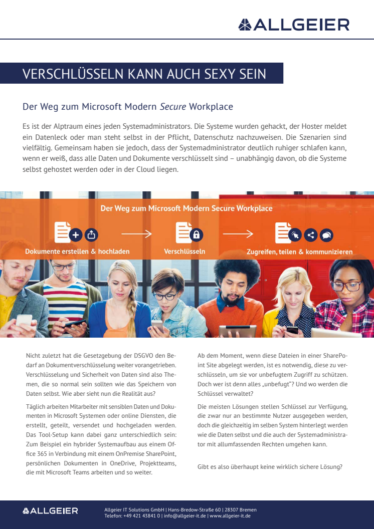 Abstract: Microsoft Modern Secure Workplace - Worum geht`s?