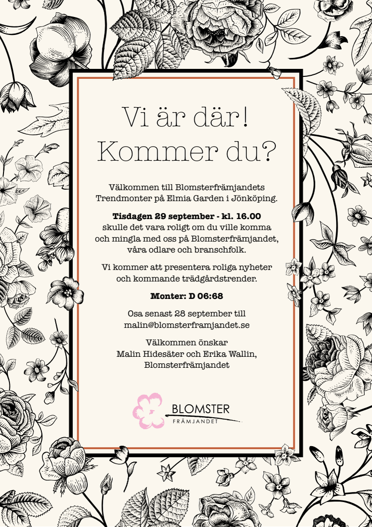 ​Välkommen till Blomsterfrämjandets pressträff