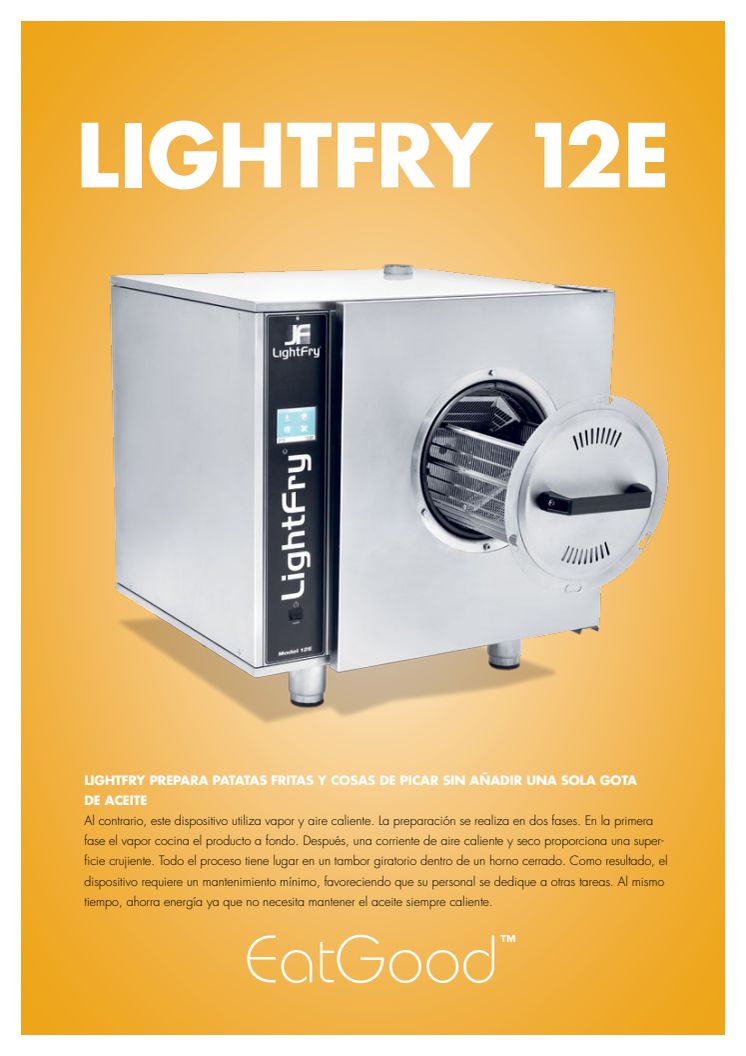 LightFry 12E Producto documentos (Español)