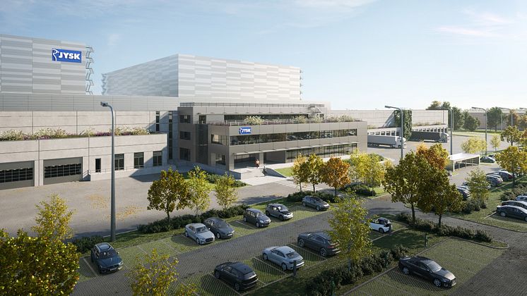 3D visualisation of JYSK distribution centre in Lelystad, the Netherlands