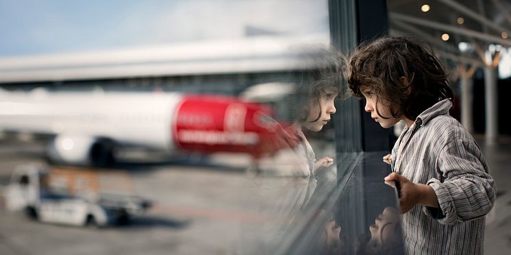 Traveller at airport